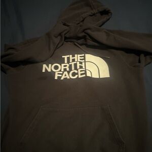 The North Face Black Hoodie with White Logo